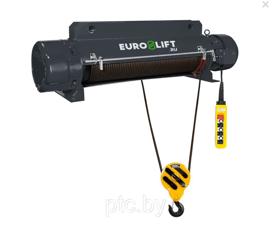 Таль электрическая стационарная Euro-lift CD1 г/п 2тн, в/п 30м.