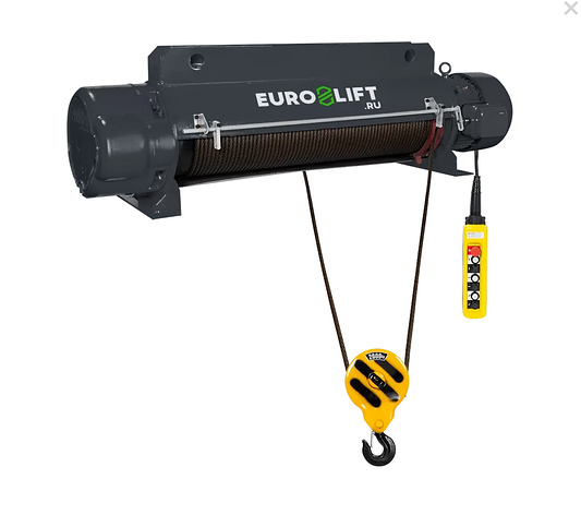 Таль электрическая стационарная Euro-lift CD1 г/п 2тн, в/п 24м., фото 2