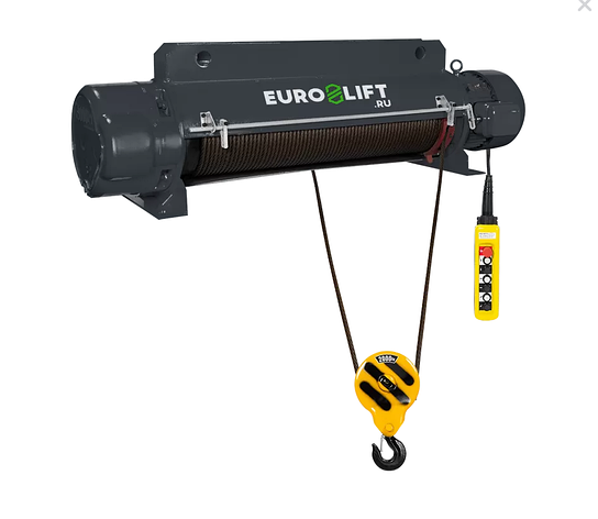 Таль электрическая стационарная Euro-lift CD1 г/п 2тн, в/п 18м., фото 2