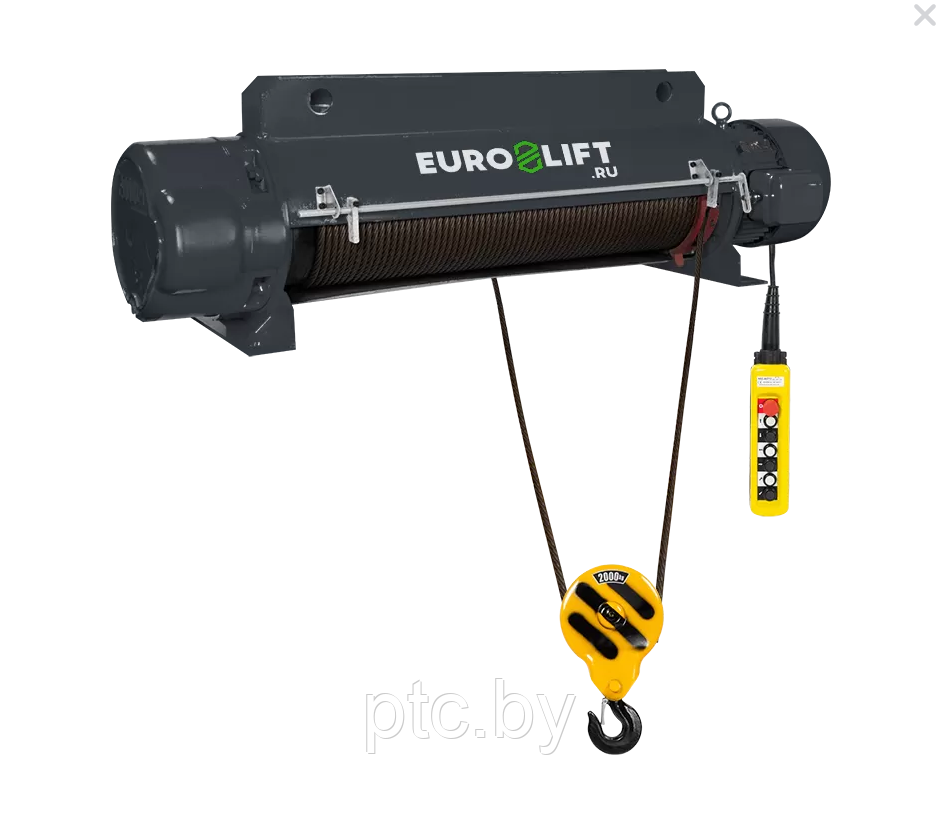 Таль электрическая стационарная Euro-lift CD1 г/п 2тн, в/п 12м. - фото 1 - id-p197250541