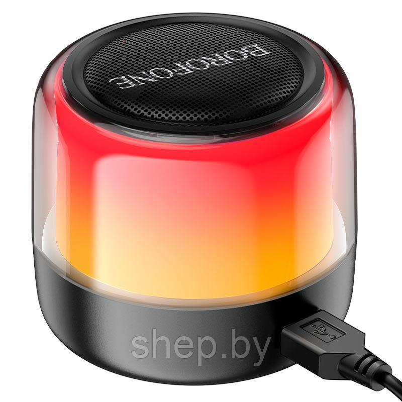 Колонка компьютерная Borofone BP12 2 в 1 (подсветка,Bluetooth,Jack 3.5 AUX,1.36 m) цвет: черный - фото 3 - id-p197255259