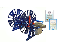 Универсальный станок (устройство) для перемотки кабеля на барабаны и в бухты унк-12-01