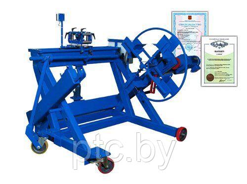 Станок (устройство) для перемотки кабеля УПК-16-3ПРГК с АКУ-1100 на 3 т.