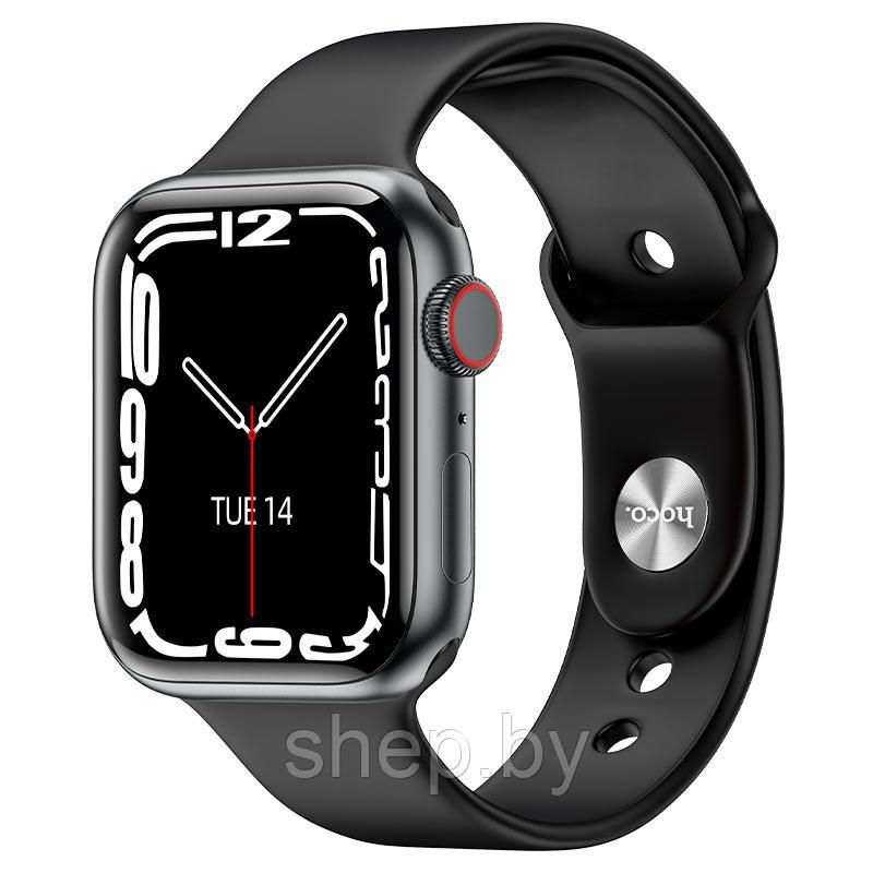 Смарт-часы Hoco Y1 Pro (Call Version) цвет: черный - фото 3 - id-p197257613