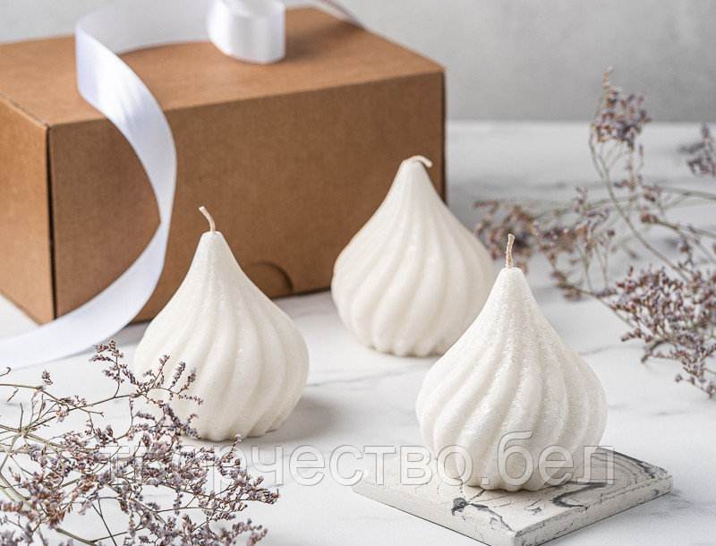 Свеча набор из трех Зефирок