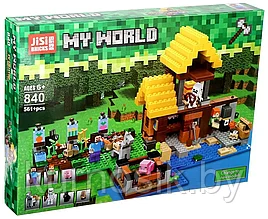 Конструктор 840 Jisi bricks My World Загородный коттедж, 561 деталей