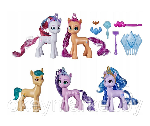 Набор игровой My Little Pony новое поколение, 5 фигурок F2033, фото 3