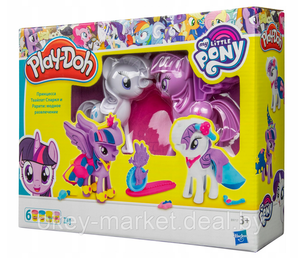 Набор игровой Play-Doh Твайлайт и Рарити B9717 - фото 1 - id-p197260396