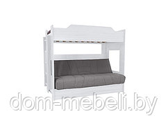 Двухъярусная кровать Белая с диваном (БНП) | +Подарки!