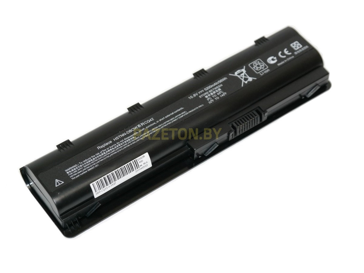 Батарея для ноутбука Compaq Presario CQ32 CQ42 CQ43 CQ45 li-ion 10,8v 5200mah черный