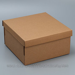 Складная коробка «Бурая», 30 х 28.5 х 15.3 см