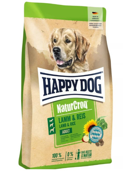 Сухой корм для собак HAPPY DOG NaturCroq Lamm&Reis 15 кг - фото 1 - id-p180012090