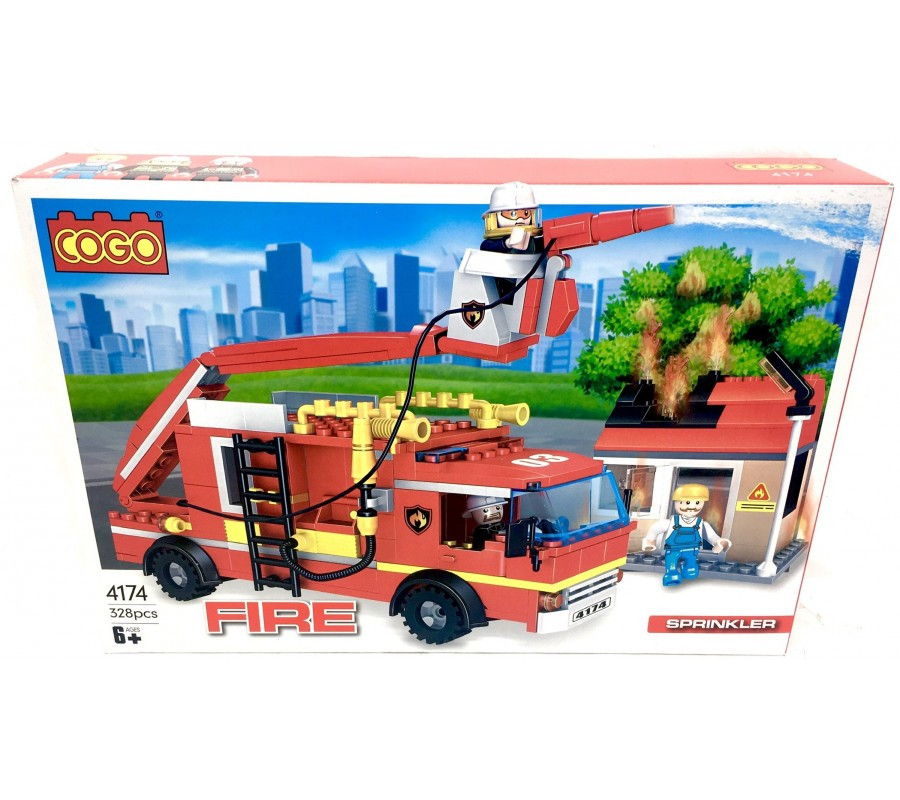Конструктор COGO Пожарная машина 4174 - фото 1 - id-p197290308