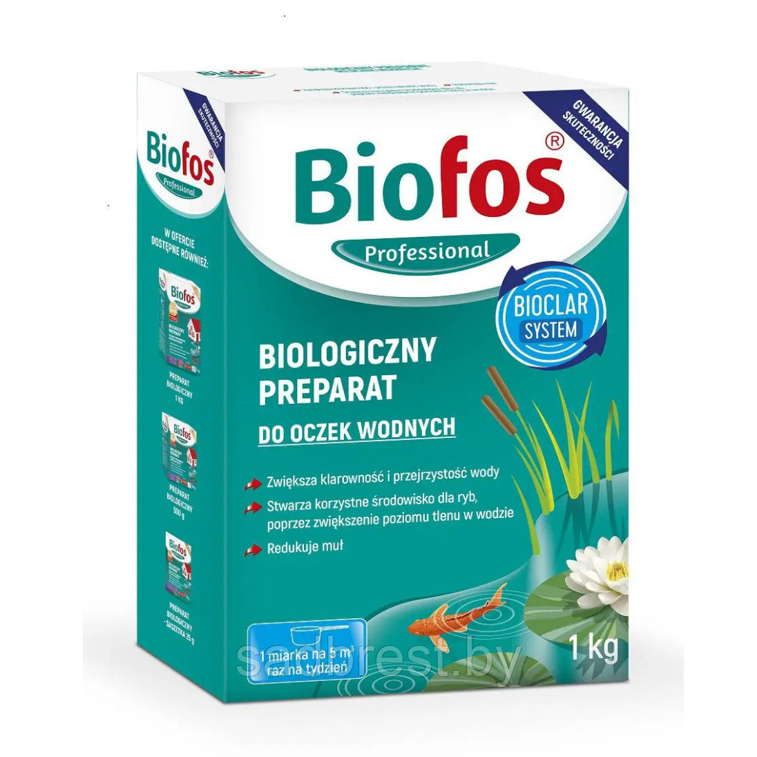 Биологическое средство для очистки водоемов прудов Биофос Biofos 1 кг