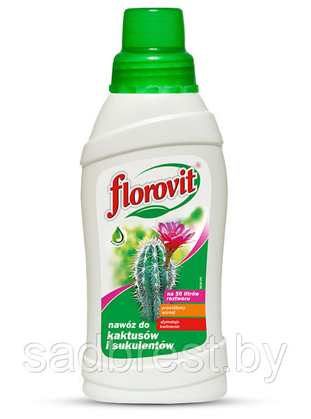 Удобрение для кактусов и суккулентов Флоровит Florovit 0,55 л - фото 1 - id-p197302143