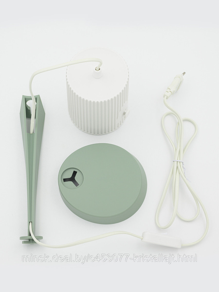 Настольная лампа Artstyle HT-711WGR, белый/зеленый, пластик, E14 - фото 4 - id-p197302145