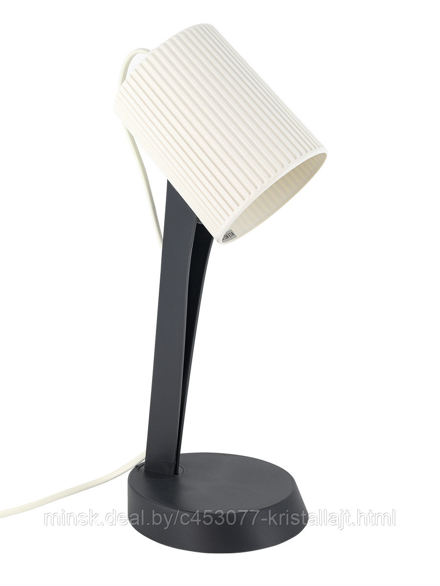 Настольная лампа Artstyle HT-711WGY, белый/ темно-серый, пластик, E14 - фото 1 - id-p197302150