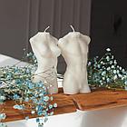 Набор из двух свечей " Тело мужское +женское"- 11,5см, фото 2