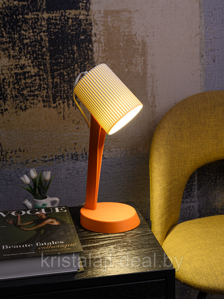 Настольная лампа Artstyle HT-711WOR, белый/оранжевый, пластик, E14 - фото 3 - id-p197302151