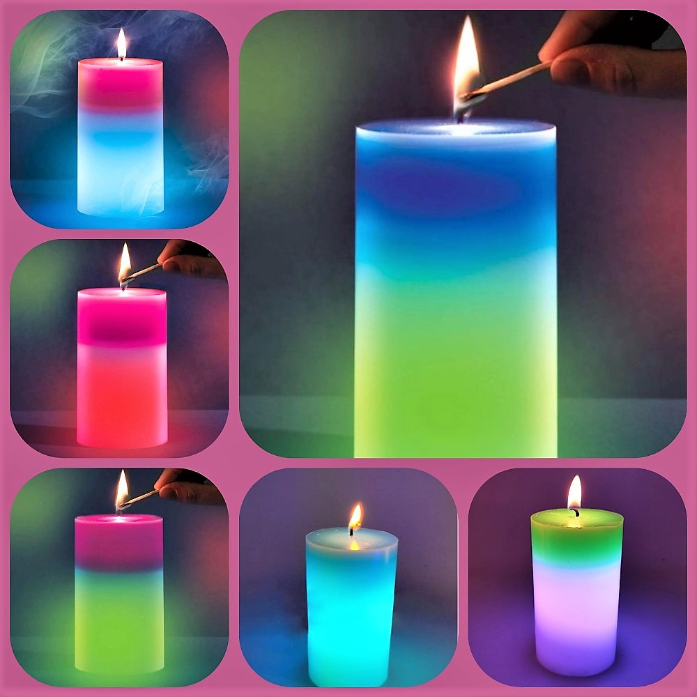 Магическая восковая свеча Candled Magic 7 Led меняющая цвет (на светодиодах) - фото 10 - id-p167021121