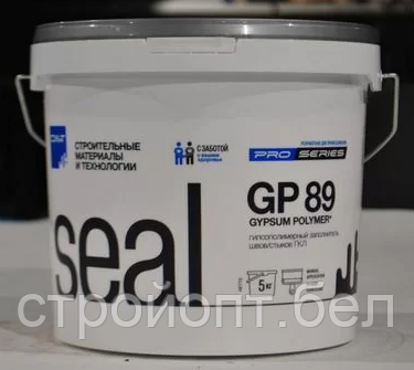 Гипсополимерная шпатлевка для заделки стыков ГКЛ без применения армирующей ленты СМИТ Seal GP89, 5 кг - фото 6 - id-p197314426