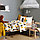 IKEA/ БРУММИГ Пододеяльник и наволочка с рисунком медведя желтый/коричневый,150x200/50x60см, фото 4