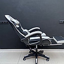 Кресло компьютерное с подставкой и массажем, фото 3
