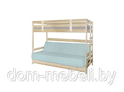Двухъярусная кровать Массив-Лак (окрашена, обработана) с диваном БНП | +Подарки!