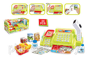 Игровой набор кассовый аппарат Касса + Весы + Сканер  (свет,звук), 888A