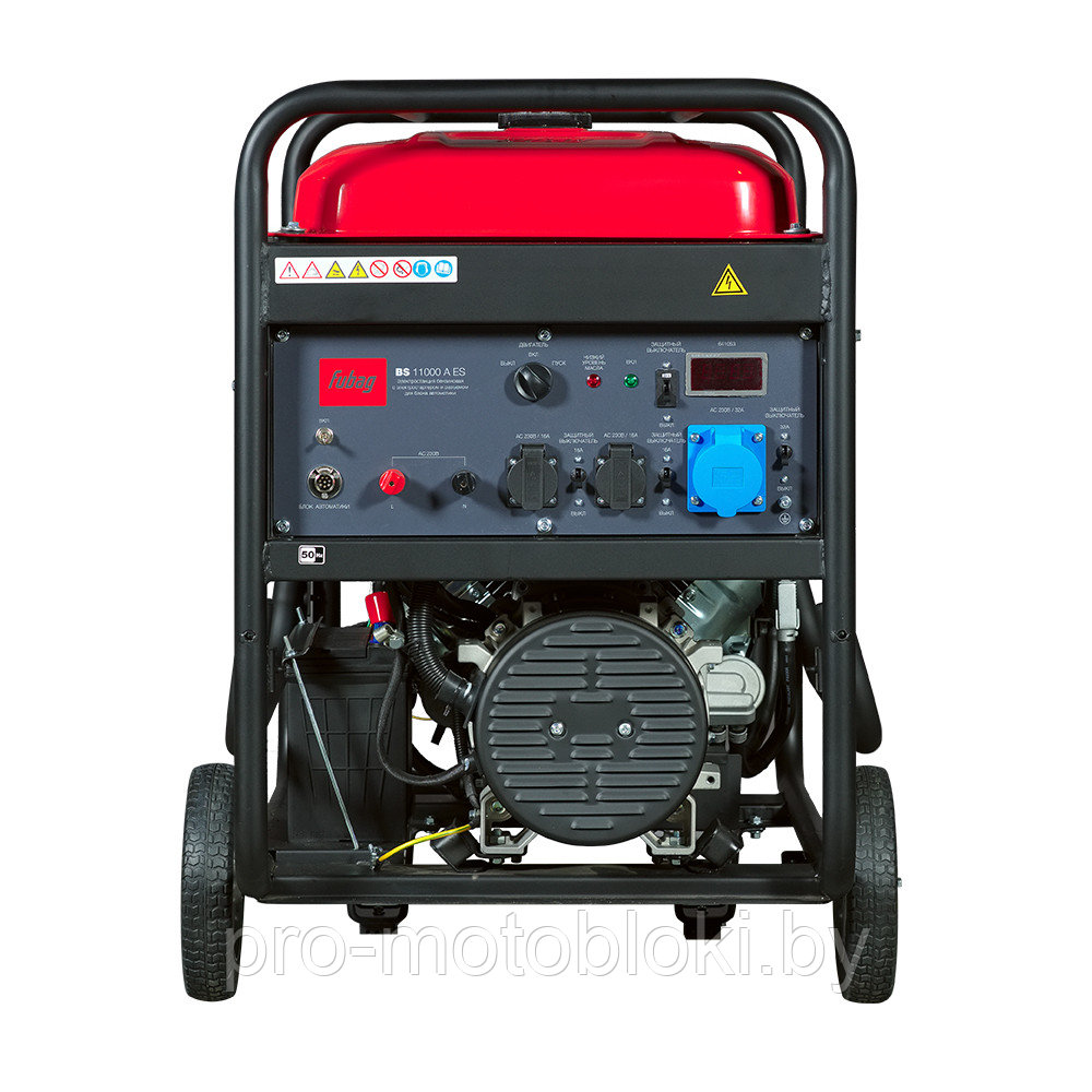 Генератор бензиновый FUBAG BS 11000 A ES с электростартером и коннектором автоматики - фото 2 - id-p196987682