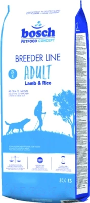Корм для собак Bosch Petfood Breeder Adult Lamb&Rice - фото 1 - id-p197337115