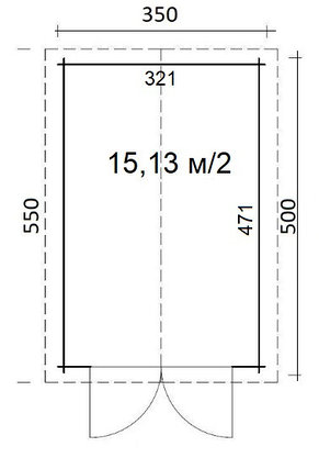 Гараж для садовой техники 3,5х5м², фото 2