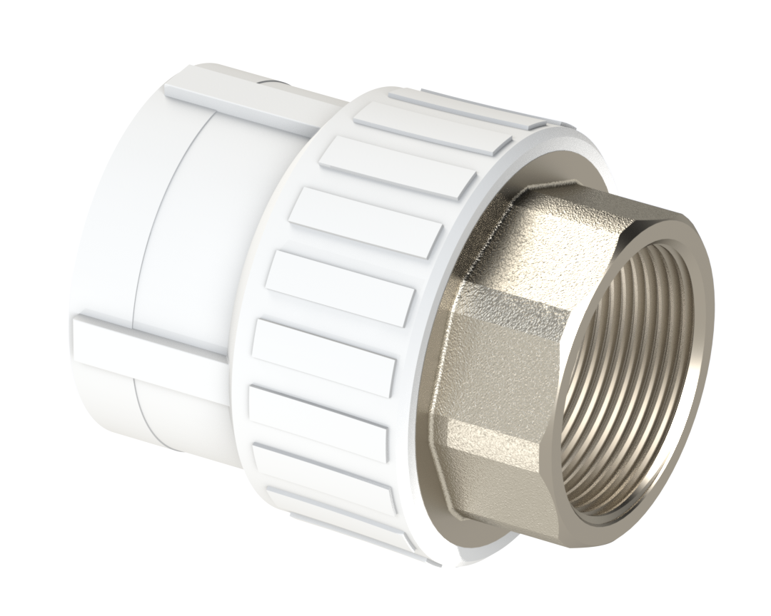 Переход с металлической внутренней резьбой 50*1 1/2, EmirPlast (Турция)