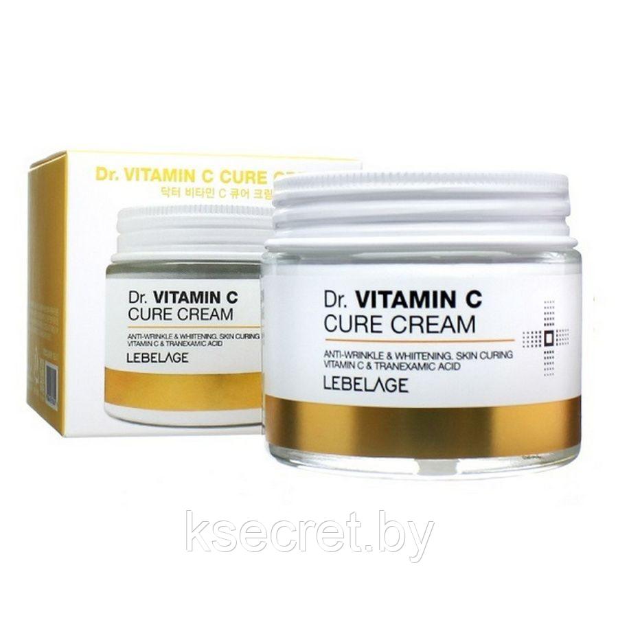 Крем для лица Lebelage осветляющий с витамином С Dr. VITAMIN C CURE CREAM 70 мл - фото 1 - id-p197342955