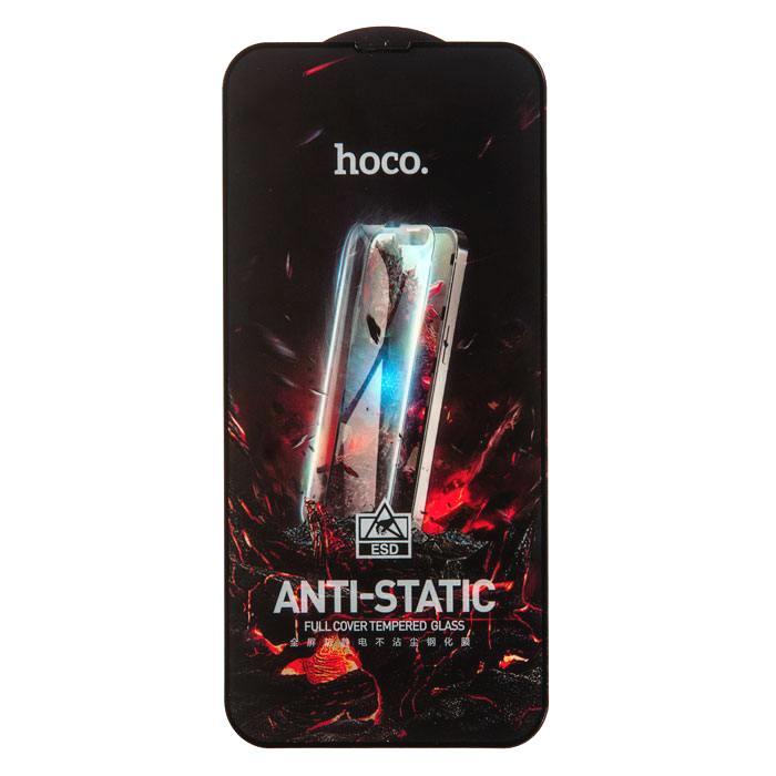 Защитное стекло Hoco G9 Anti-Static для Apple Iphone 14 Pro черный (полная проклейка) - фото 3 - id-p197343602
