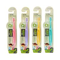 Зубная щетка детская с нано-серебряным покрытием №2 от 4 до 6 лет CJ LION Kids Safe Toothbrush 4-6 years