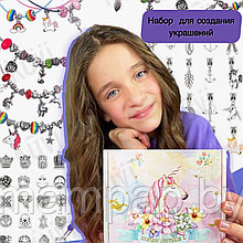 Набор для создания украшений, набор для творчества для девочек, создание браслетов.