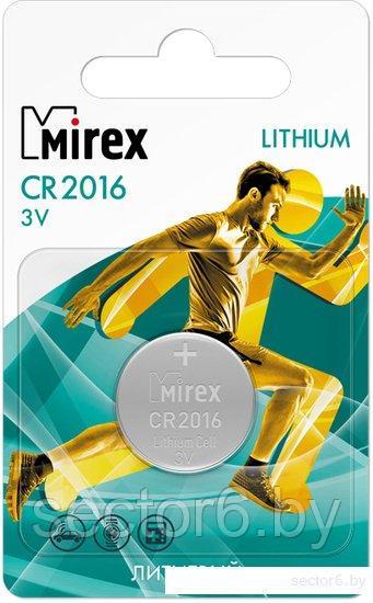 Батарейка Mirex CR2016 литиевая блистер 2 шт 23702-CR2016-E2 - фото 1 - id-p197127124