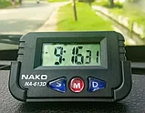 Автомобильные цифровые часы на липучке NAKO NA-613D, фото 4