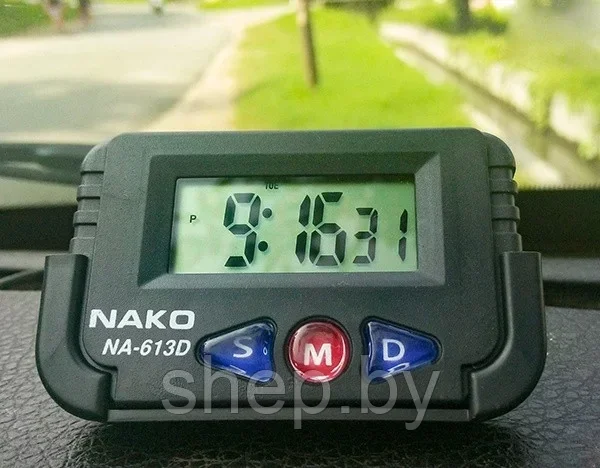 Автомобильные цифровые часы на липучке NAKO NA-613D - фото 4 - id-p197344093