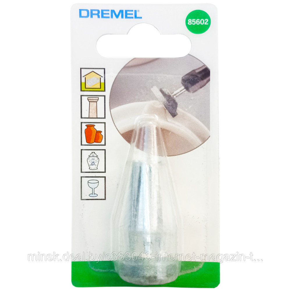 (85602) Шлифовальная насадка, форма диск 10,3 мм карбид кремния (3 шт) Dremel (26155602JA) - фото 1 - id-p159917918