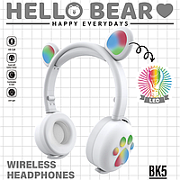 Беспроводные Bluetooth наушники Hello Bear BK-5 с подсветкой