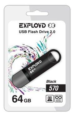 USB Flash Exployd 570 64GB (красный) [EX-64GB-570-Red] - фото 1 - id-p197344659