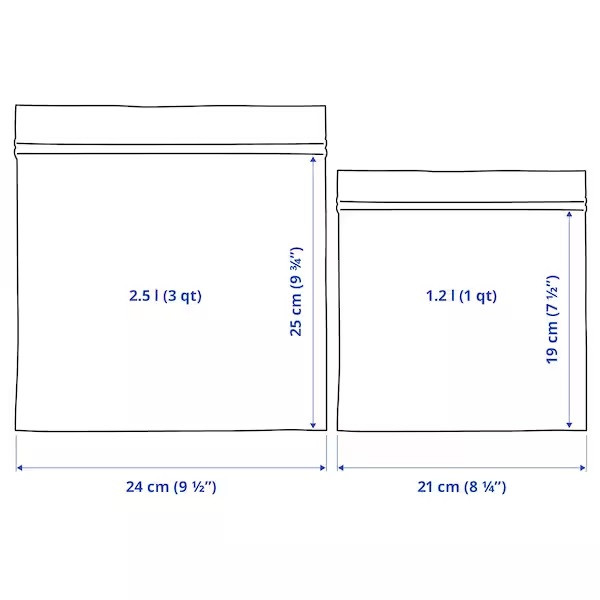 IKEA/ ИСТАД Пакет закрывающийся, черный/желтый узор /50 шт. - фото 4 - id-p197346990