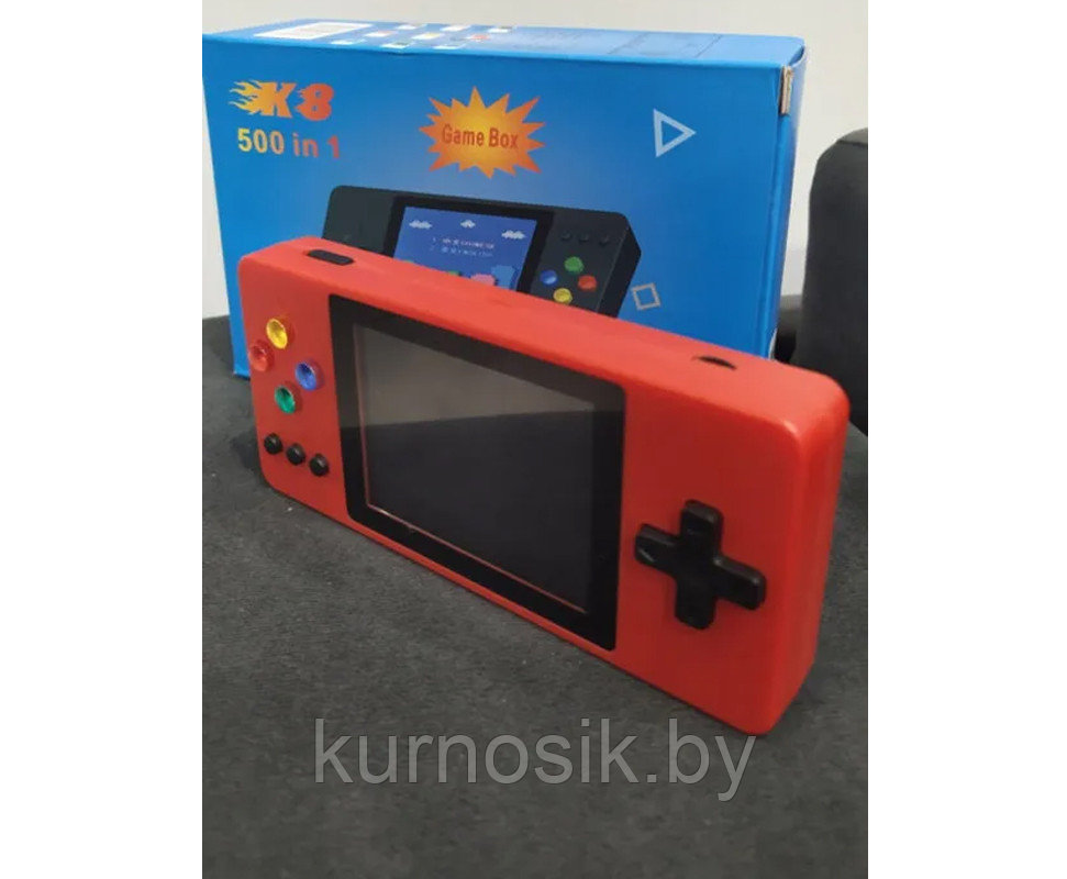 Игровая портативная приставка GAME BOX K8 Plus 500 игр в 1 Красный - фото 9 - id-p197346985
