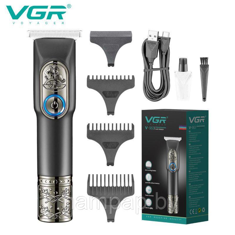 T9 Vintage VGR V-963 триммер для бороды и усов (премиум качество) - фото 4 - id-p197351628