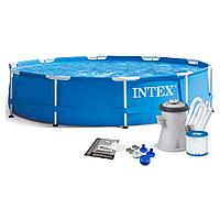 Каркасный бассейн INTEX Metal Frame 56999/28202 (305х76 см + фильтр-насос)