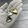 Кулон-тайник Сердце на цепочке Два сердца в золоте, фото 5