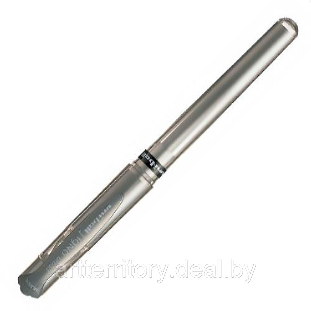 Ручка гелевая Mitsubishi Pencil SIGNO BROAD, 1 мм. (серебряная) - фото 1 - id-p197355109
