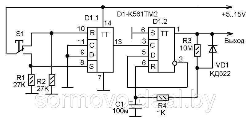 Микросхема К561ТМ2 - фото 1 - id-p197355737